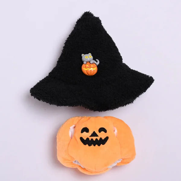 🎃 Pumpkin Patch Costume for Dolls – Halloween Outfit with Hat