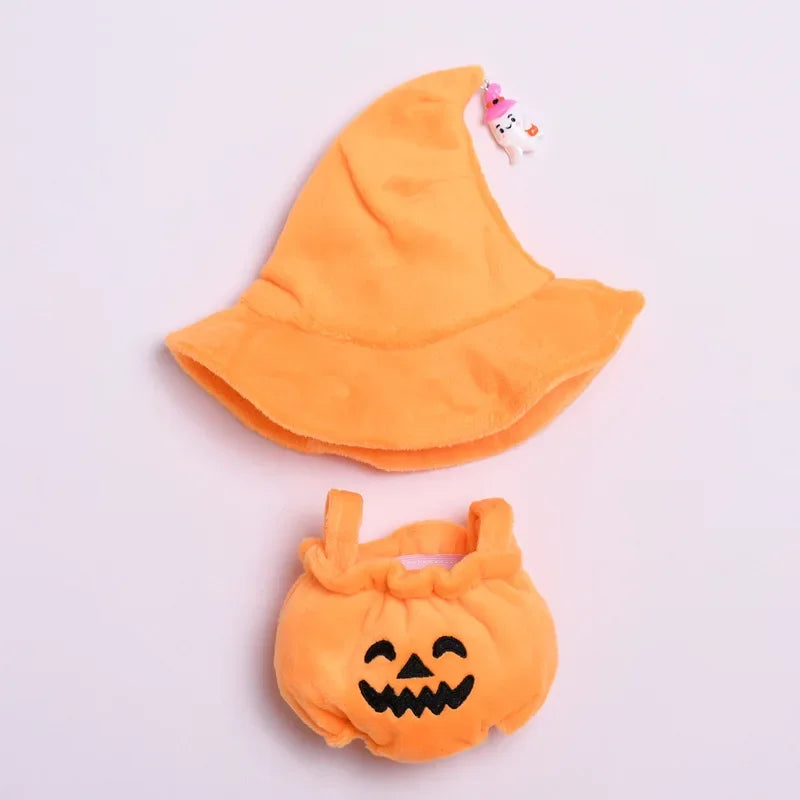 🎃 Pumpkin Patch Costume for Dolls – Halloween Outfit with Hat